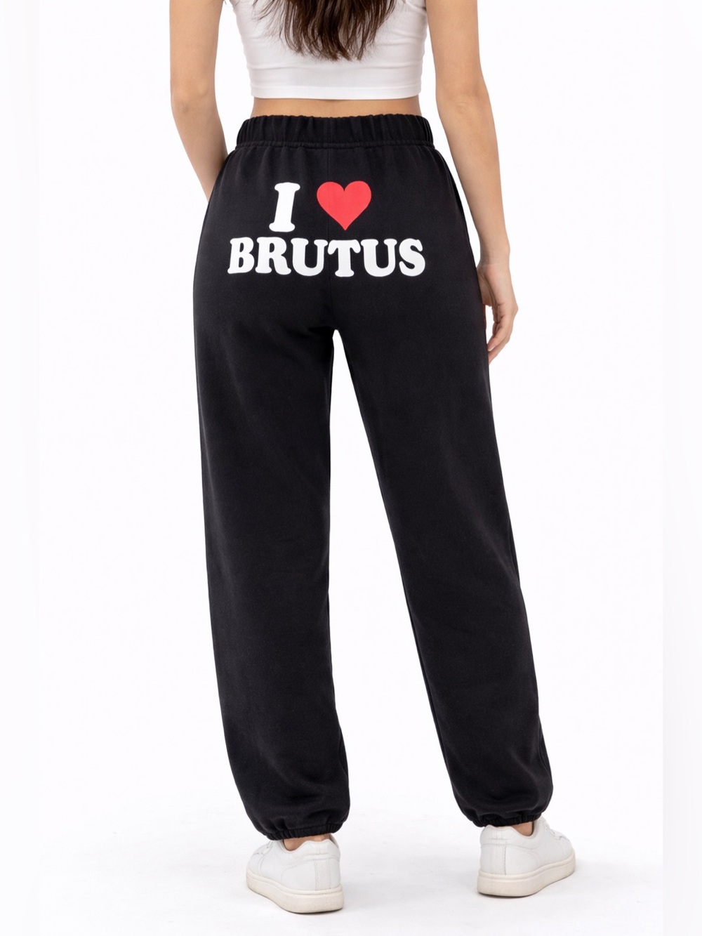 Ohio State Buckeyes I Love Brutus Black Sweatpants Joggers S